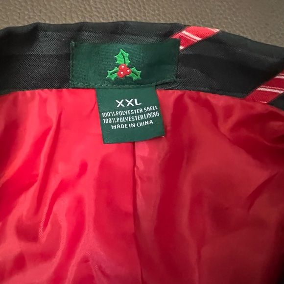 Men’s Candy Cane Light Up Holiday Blazer size XXL - Picture 3 of 3